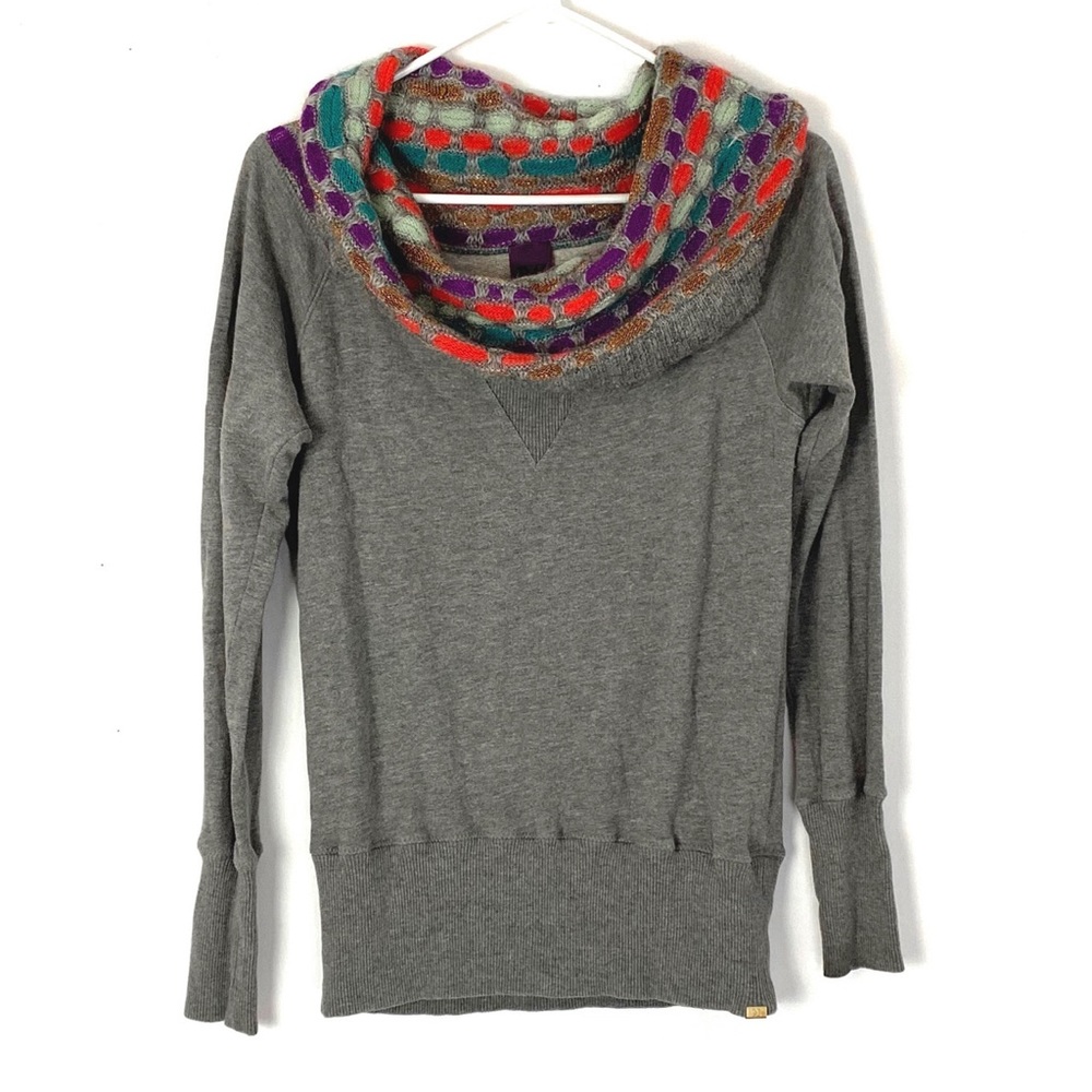 Missoni Off The Shoulder Cowl Sweatshirt Sweater